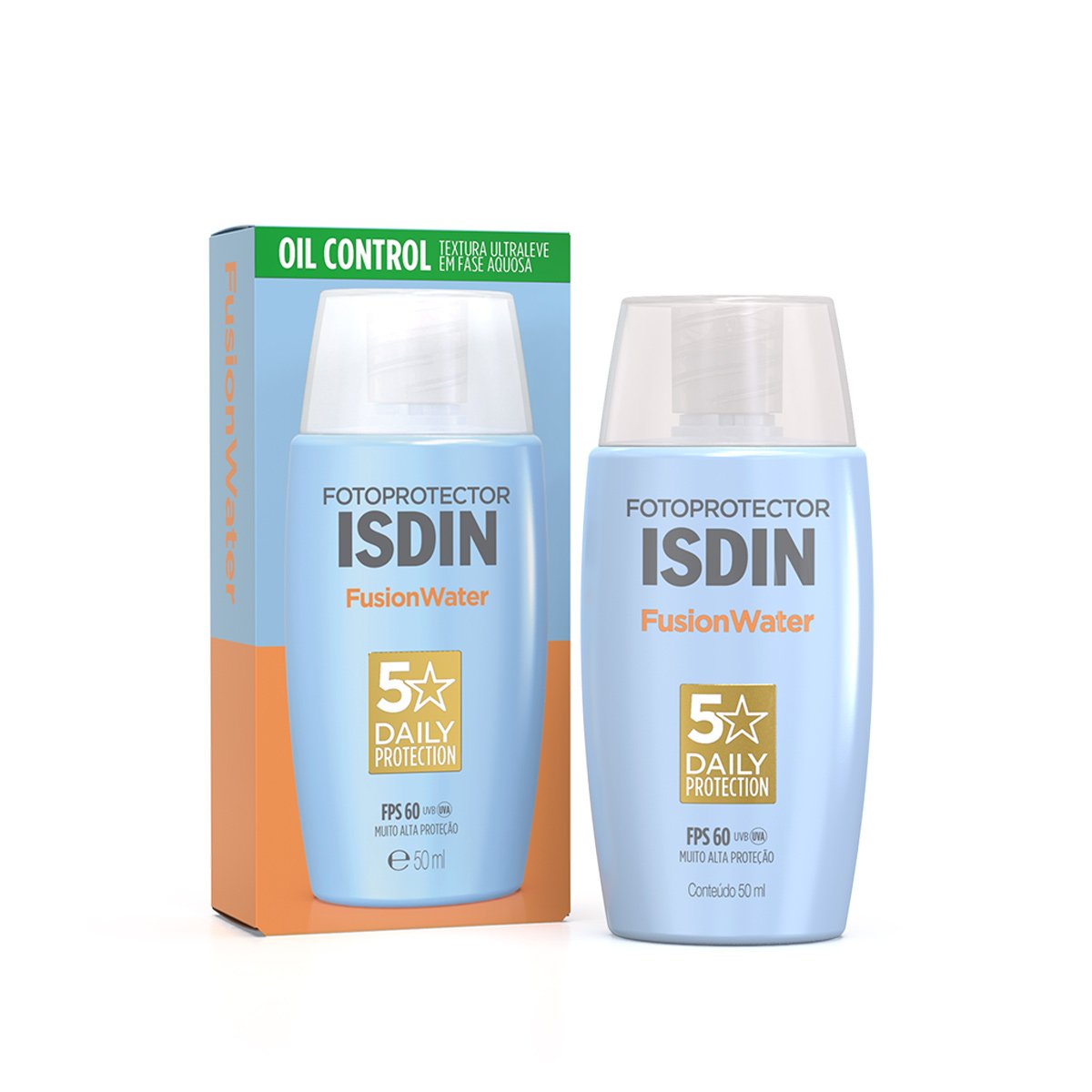 protetor solar para pele madura Isdin Fusion Water FPS 60 no rosto