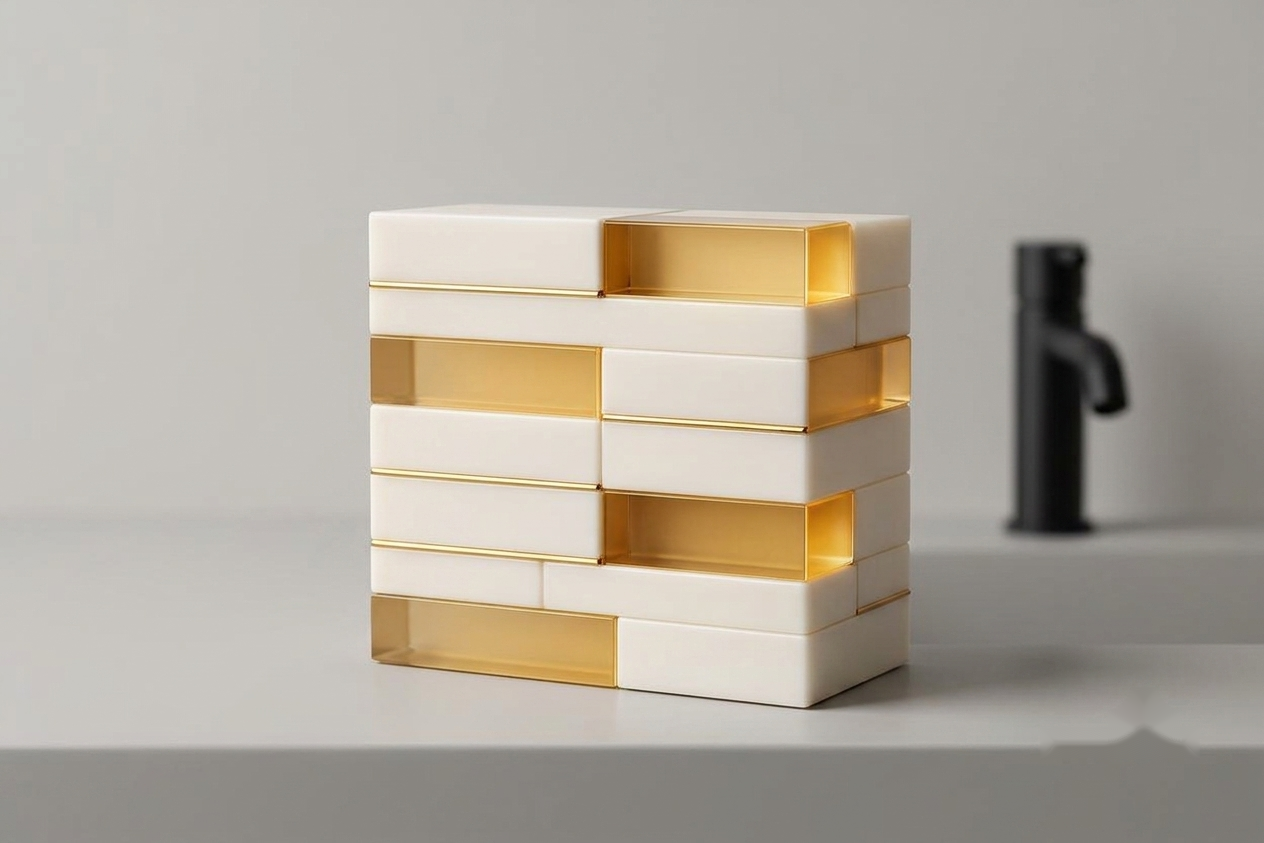 Ceramidas para pele seca: barreira cutânea representada em camadas, tijolo e argamassa